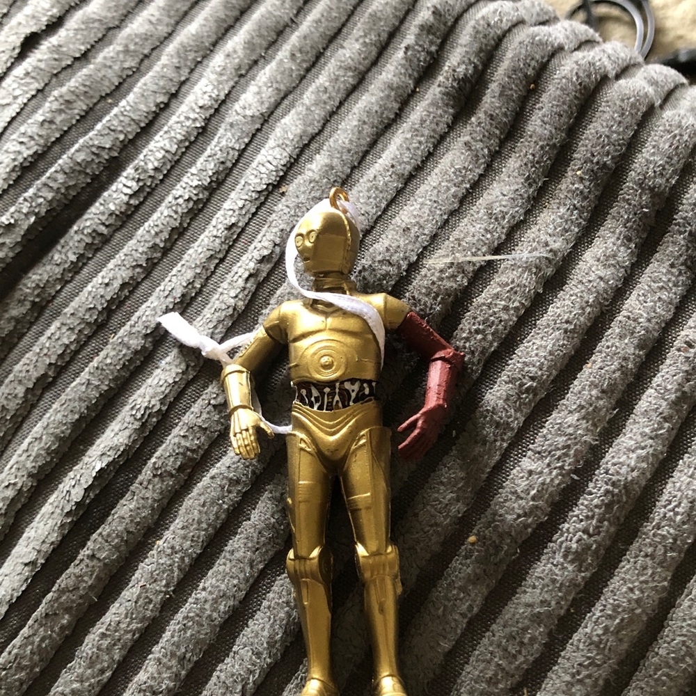 Gold and Red Robot Action Figure -